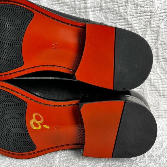 Alipasinm Classic Oxford Mens 10 Black Genuine Leather Lace Up Dress Shoes - Picture 13 of 16